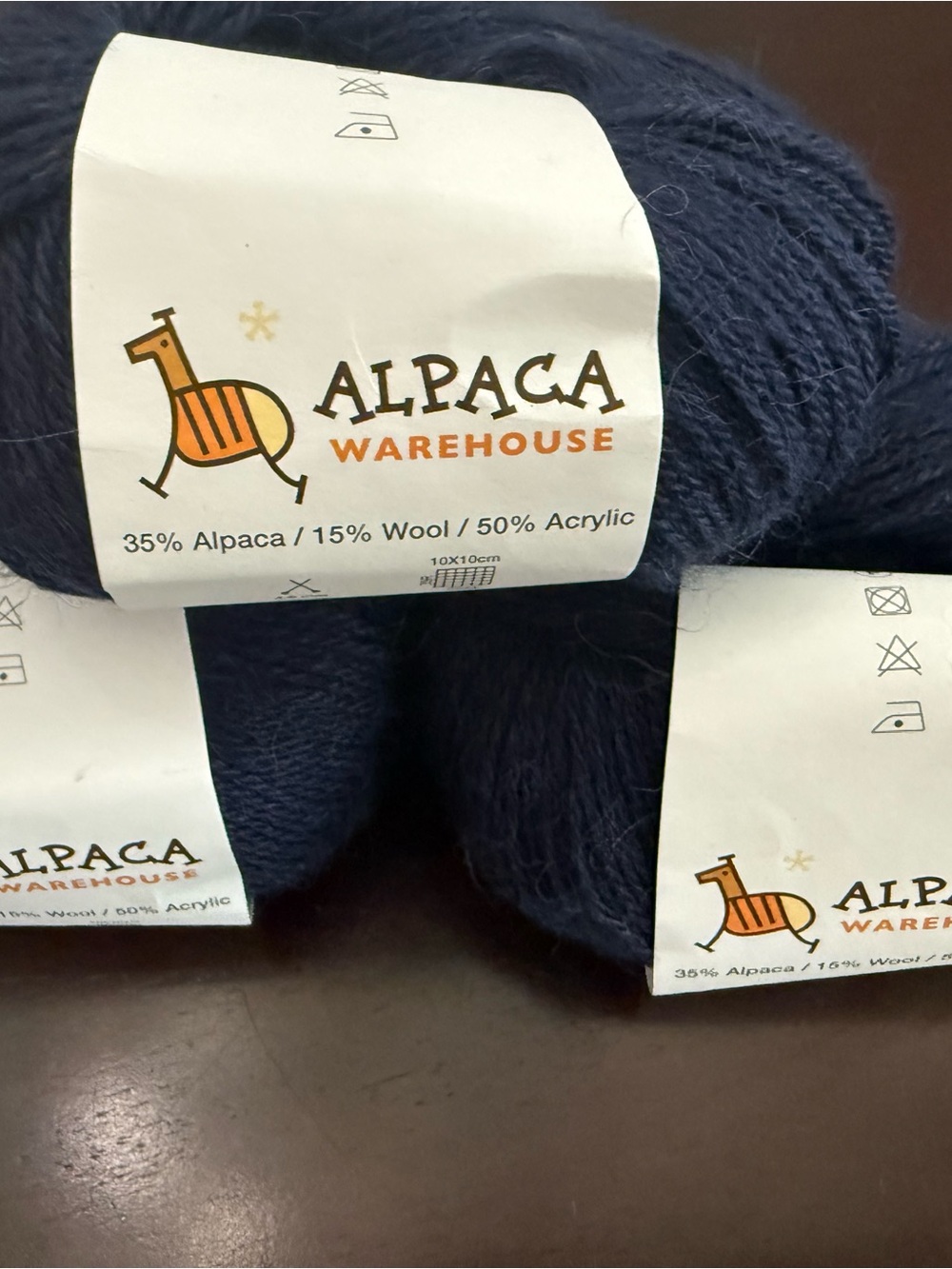 Alpaca Warehouse Navy Alpaca Blend Yarn 3 Balls